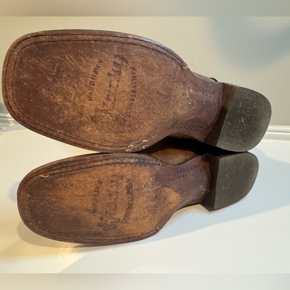 Rocky HandHewn Women's Square Toe Western Boot size 7 M Red Cranberry - Picture 6 of 13